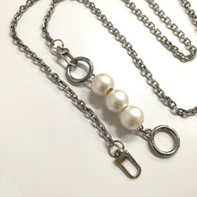 配珍珠五金包链 金属饰链 定制各种合金五金珍珠饰链