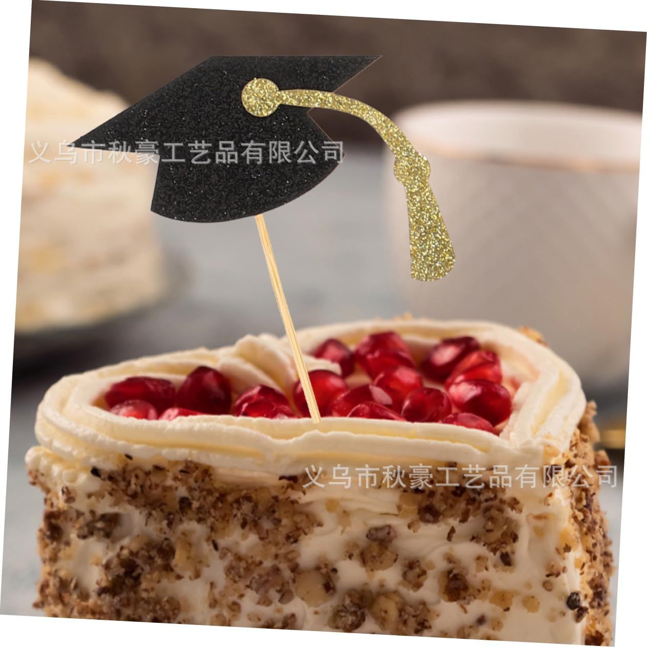 Cupcake sombrero de temporada de graduación tarjeta de tarjeta nueva decoración de la fiesta de graduación de decoración de sombrero de graduación