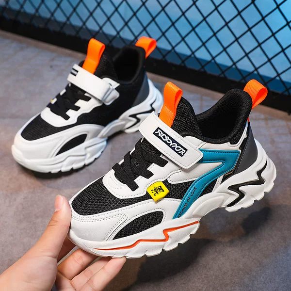 8938 Kidsren's Shoes, Kidsren's Sports Shoes, Spring & Fall Low-Top Mesh Velcro Running Shoes, Running Shoes for Boys and Girls, Middle School Students, Elementary School Students