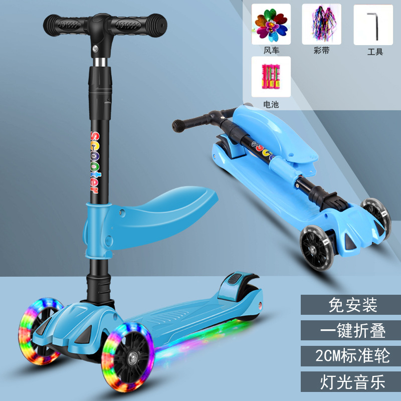 Rueda de flash de luz de música para niños los niños pueden sentarse polea