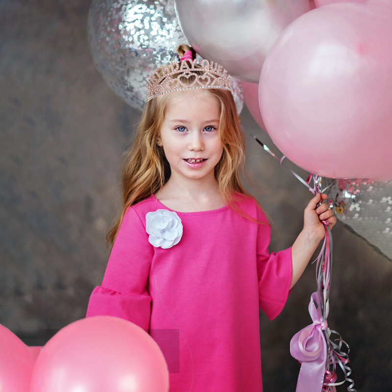 Modische Strasskrone Haarreif Für Mädchen Geburtstagsparty_voghion.com