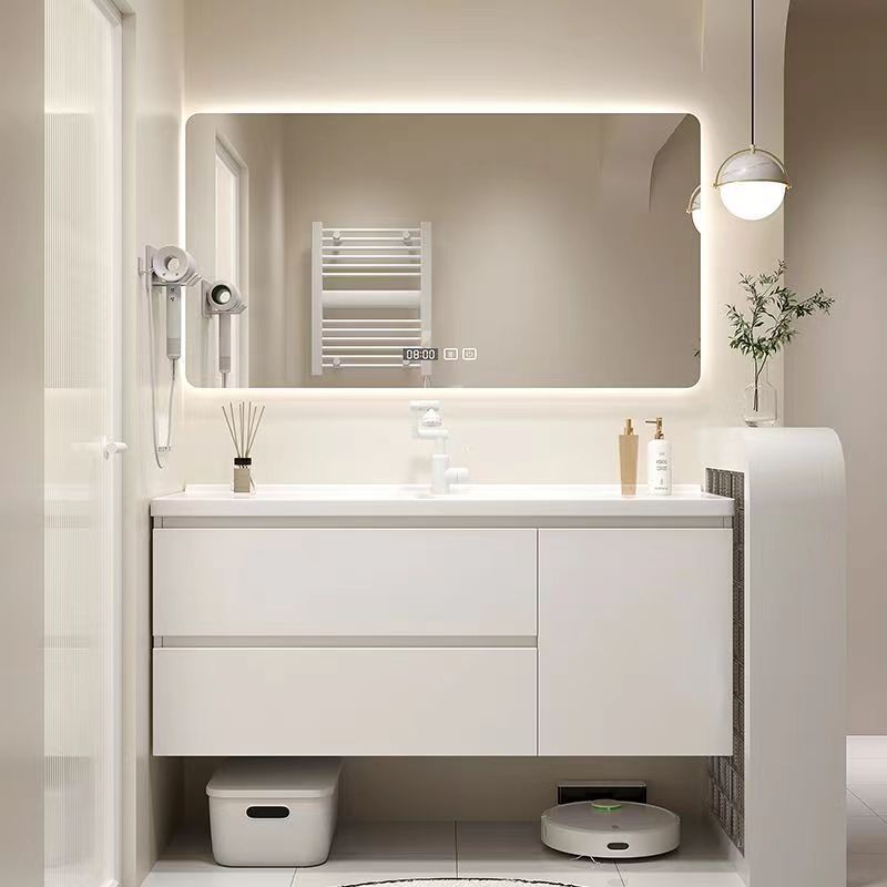 Cerámica personalizada una bañera gabinete de baño combinación nuevo gabinete de lavabo moderno y simple lavabo baño