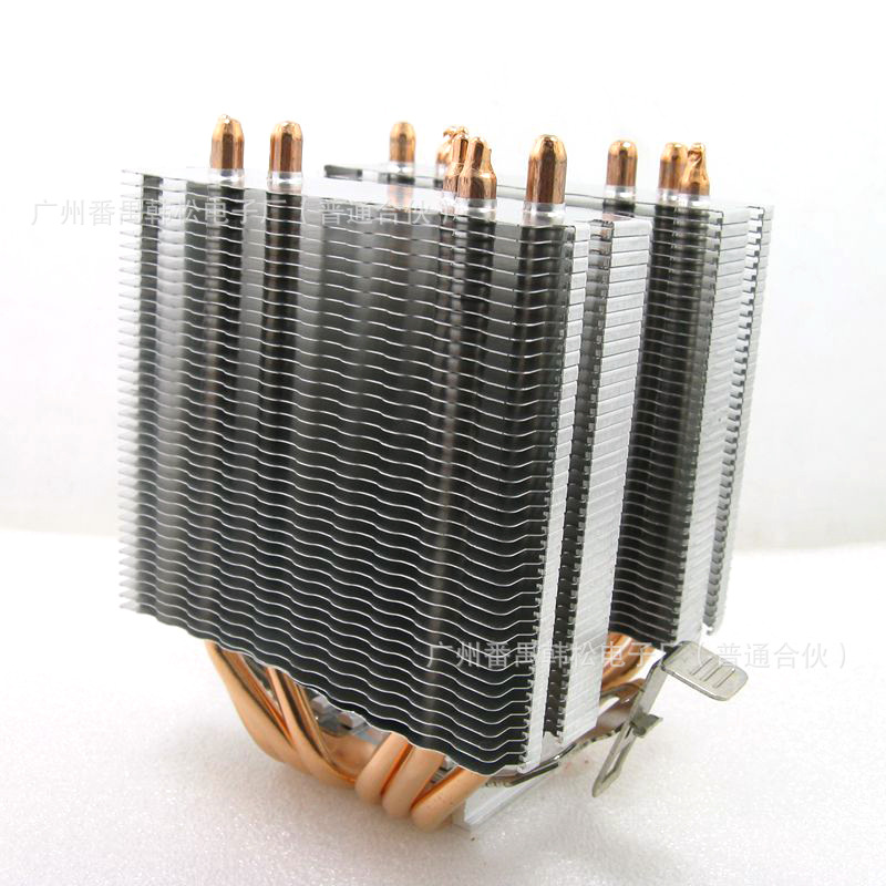 Computadora de escritorio 6 tubo de cobre cpu radiador ultra silencioso 1366AMD 1700 X79 2011 pin CPU ventilador