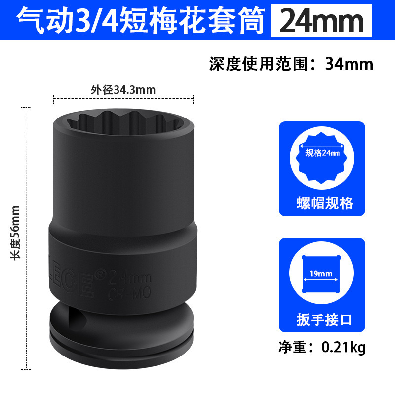 3/4インチ12角重スリーブレンチセット19mm梅建設機械自動車修理金物工具|undefined
