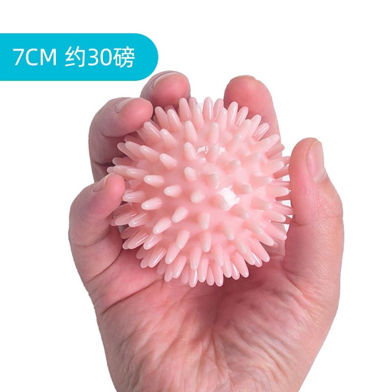 TPR Bola de erizo de cuatro dedos Entrenamiento de agarre primario Bola suave Rehabilitación de ancianos Parálisis parcial Masaje de viento Bola de dedos Práctica de manos