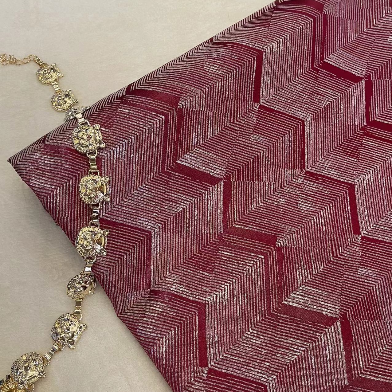 源头工厂新款高档金丝提花色织窗帘布