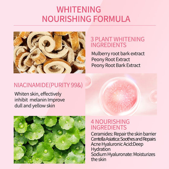 Full English Cross-border Nicotinamide Cream Skin Brightening Skin Tightening Aging Skin suit Wholesale
