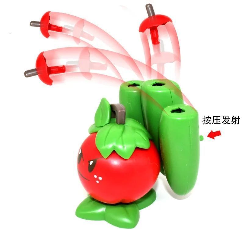 植物大戦のゾンビのおもちゃの単独の柔らかいゴムのエンドウ豆の射手のトウモロコシの砲は人の花の野菜を食べて子供のおもちゃの工場に聞きます。|undefined