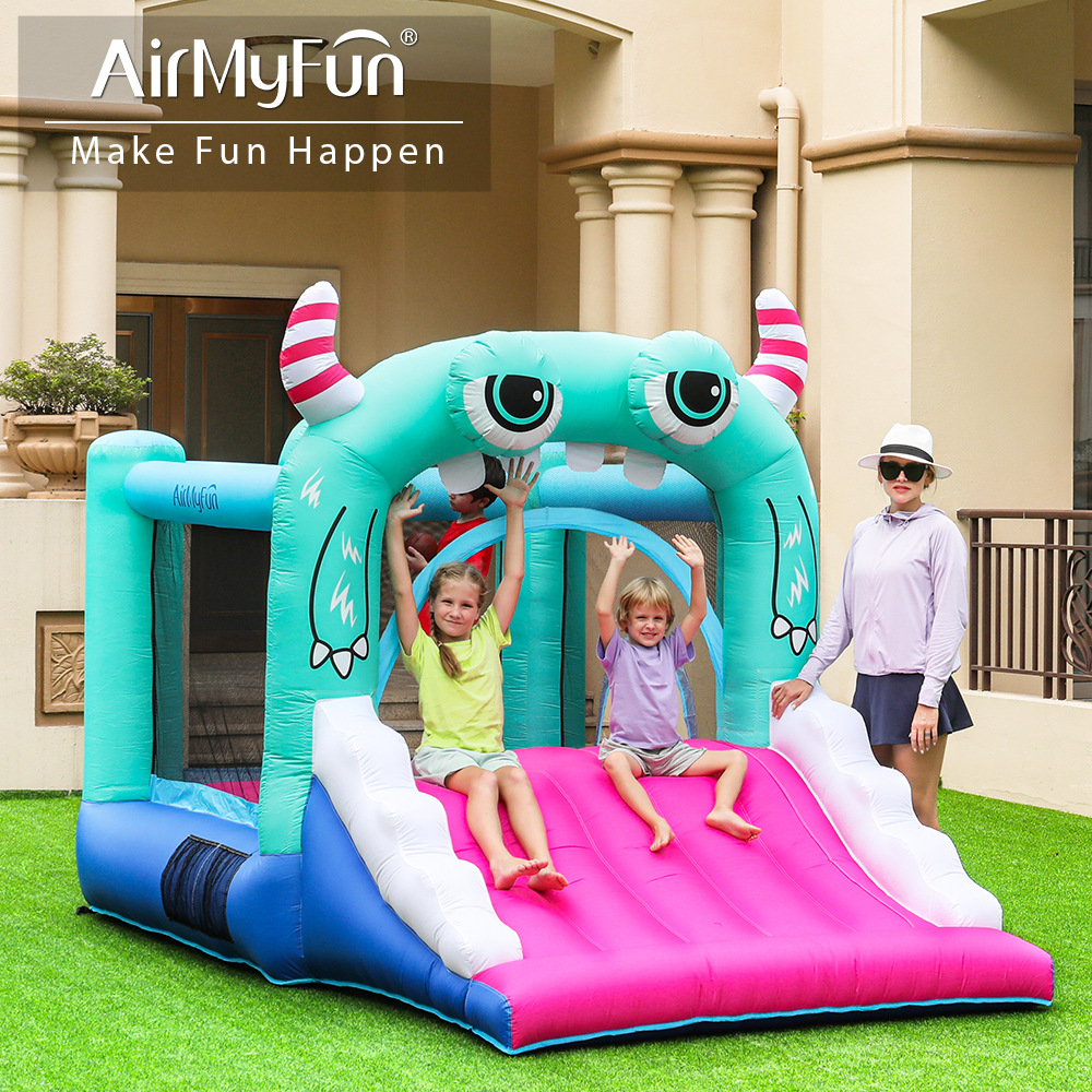 AMF| Castillo infláble doméstico, pequeño tobogan infláble para niños, pequeño castillo doméstico, pequeño castillo doméstico