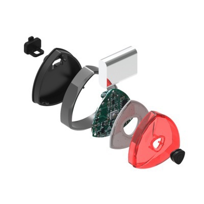 BK840 USB recargable bicicleta gravedad inducción inteligente freno montar luz trasera mountain bike advertencia de seguridad