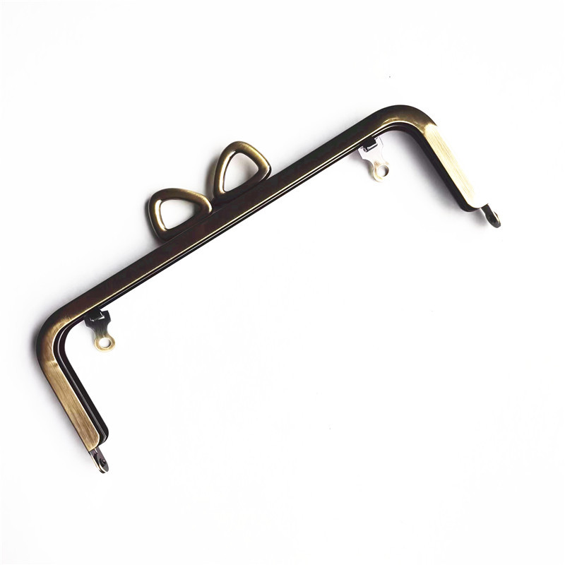 厂家直销 空心头五金 化妆盒较 首饰盒口金框 包包五金框架