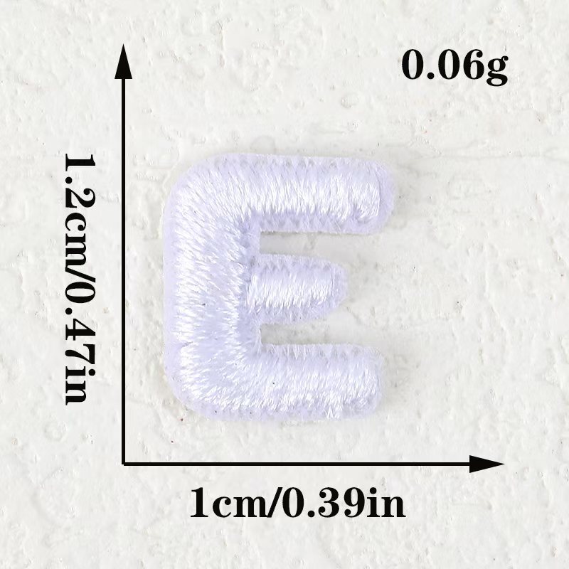 跨境电脑刺绣布贴黑白小数字字母服装辅料补丁贴DIY装饰贴刺绣贴|undefined