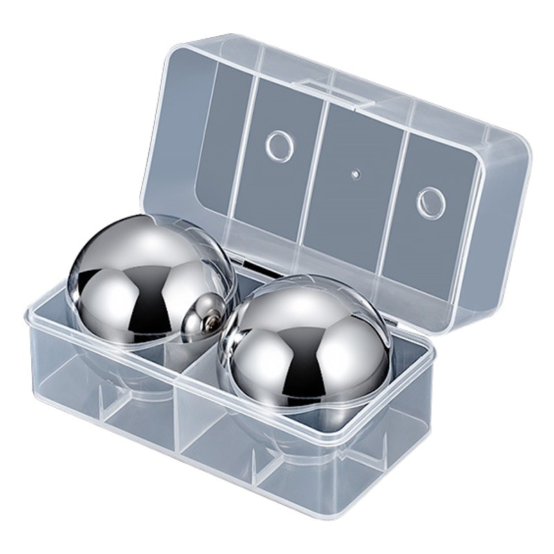 304 Stainless Steel Round Metal Quick Frozen Ice Cube Wine Beer Whisky Ice Wine Stone Creative Set