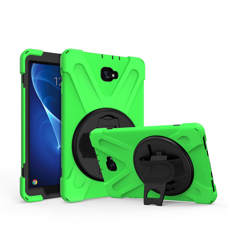 Suitable for Samsung SM-T580/T585 Flat Panel Protective Case Pirate King Hand Strap Shoulder Strap Silicone Protective Case