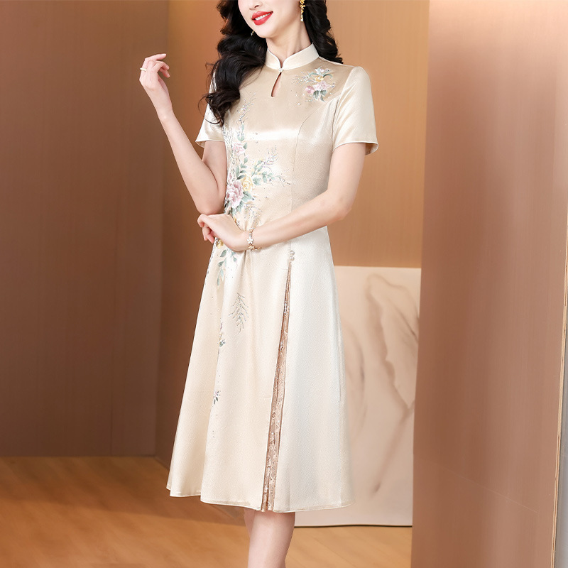 xxnz6593 New Chinese Elegant Mother-in-law Wedding Dress Cheongsam Dress 2025 New Elegant Mother dress xxnz6593 New Chinese Elegant Mother-in-law Wedding Dress Cheongsam Dress 2025 New Elegant Mother dress