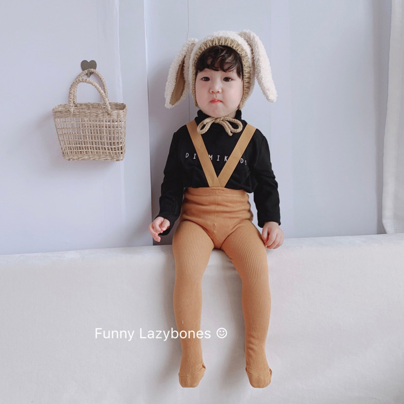 Pantalones de levantamiento de pesas de comercio exterior pantimedias de bebé primavera celebridad de Internet polainas de bebé cintura alta protección del vientre pantalones de la Liga mono calcetines de los niños