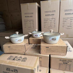 Emoojoo! VNクロスボーダー輸出東南アジアスープ鍋麦飯石無粘着鍋煮乳煮スープフライパン小ミルク鍋