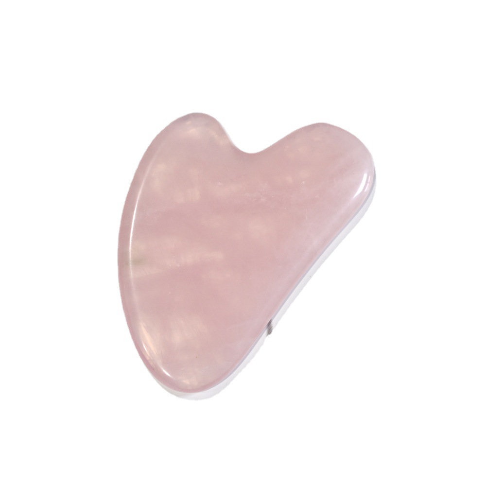 Venta al por mayor tablero de raspado jade rosa cristal dongling jade obsidiana masajeador cara adelgazamiento casa salón de belleza cara lifting