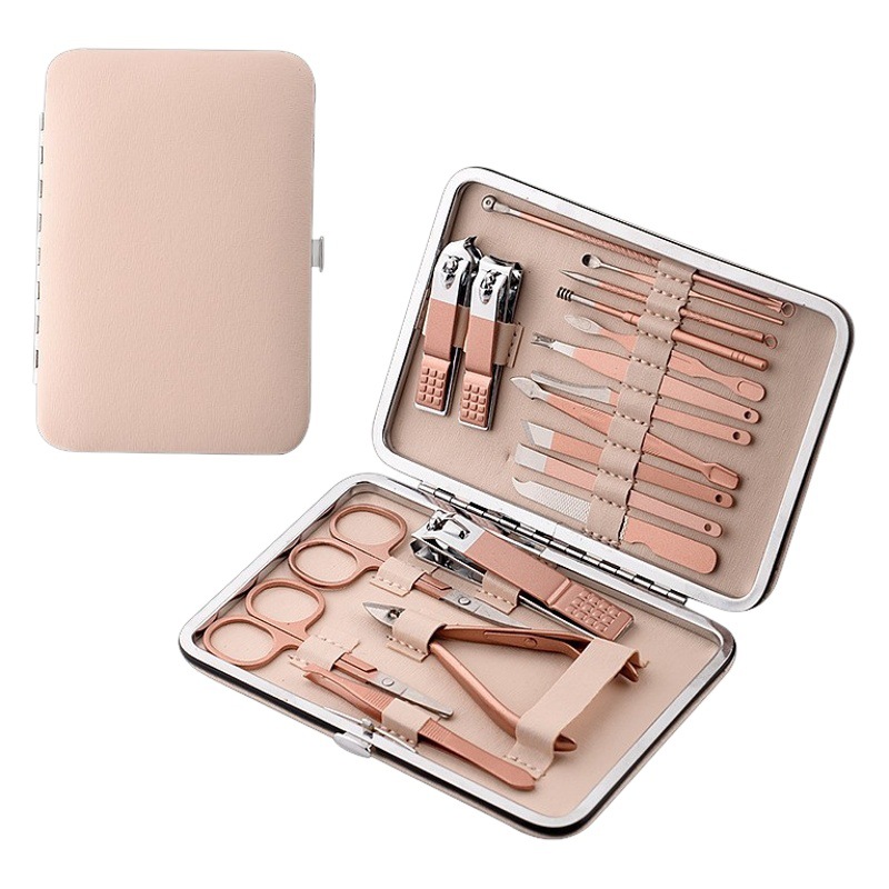 Set completo de manicura y pedicura, incluye cortaúñas y herramientas de belleza, práctico para uso doméstico y profesional