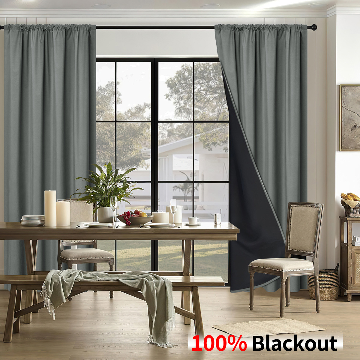 다크 그레이 [100% 완전 암막]