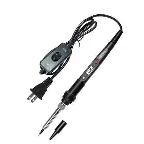 Black 908S with switch soldering iron/US gauge