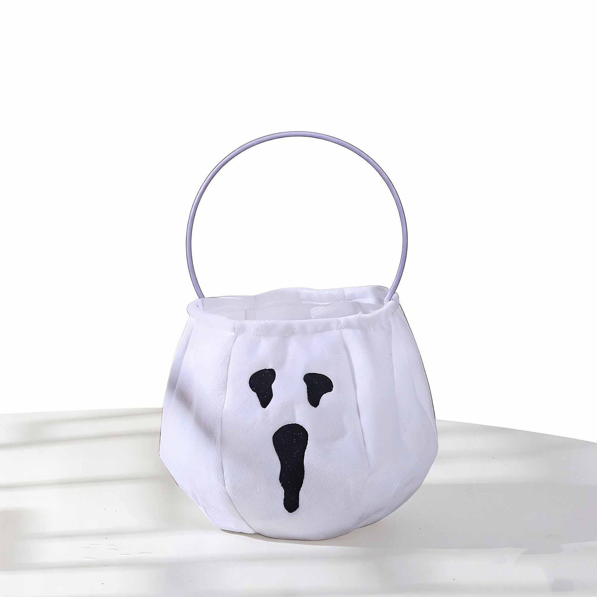 Bolsa de dulces de Halloween portátil bolsas de calabaza tridimensionales para niños regalos props de fiesta de fantasmas brujas transfronterizas props de fiesta de fantasmas