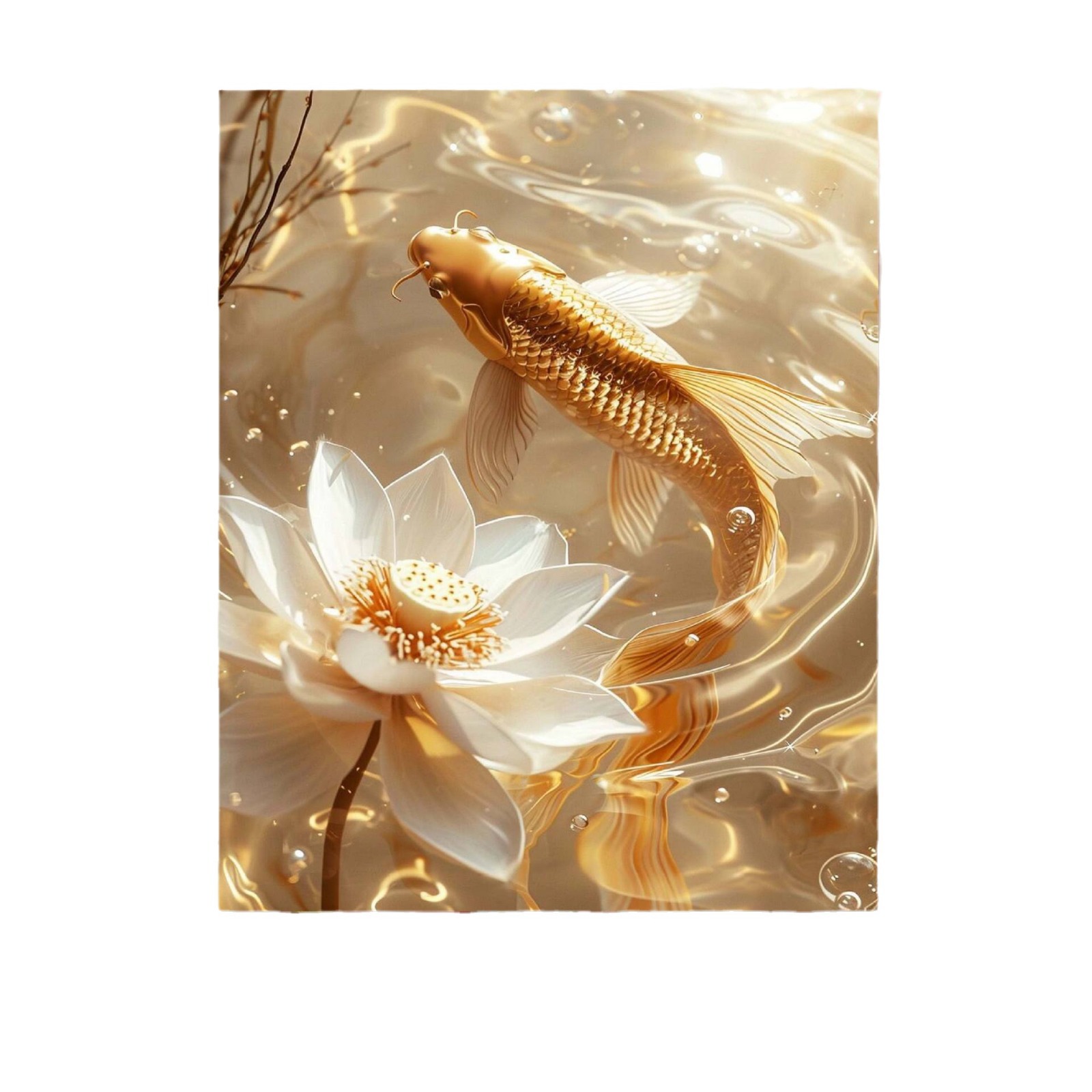 Carpa dorada significa buena pintura al óleo digital DIY buena pintura al óleo pintada a mano pintura colgante acrílica graffiti decoración pintura al óleo