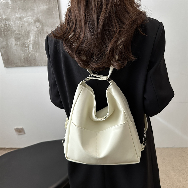 2024 nueva simple retro nicho mochila de mujer moda coreana temperamento multifuncional viaje de hombro bolsa de mano