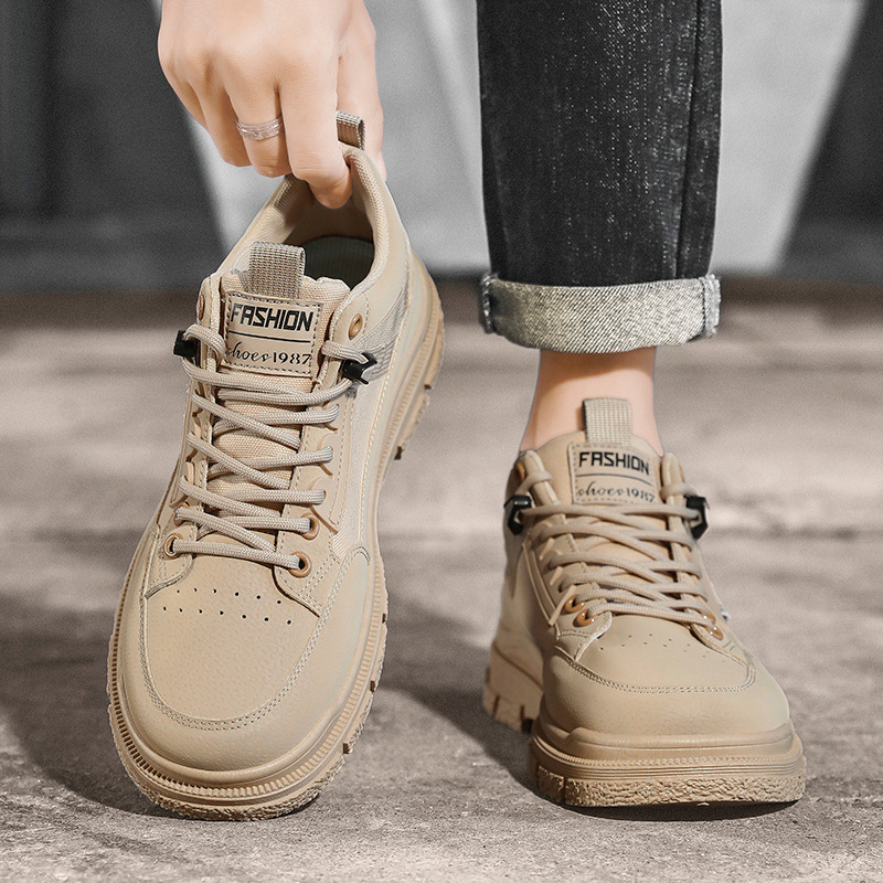 2024 otoño nuevos zapatos de hombre herramientas de viento botas de martin de trabajo deportivo casual impermeable suela gruesa resistente al desgaste alto