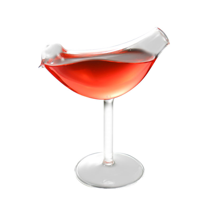Pájaro copa de vino copa de champán copa de cóctel personalidad creativa Copa Bar discoteca jugo de vidrio