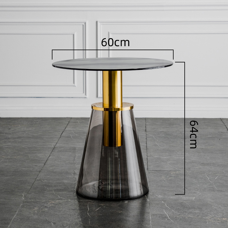 60cm 그레이유리 + 스모크그레이 베이스 (Φ60*H64cm)