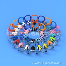 跨境优选游泳鼻夹多色款式硅胶夹件游泳辅助装备散装厂家直供