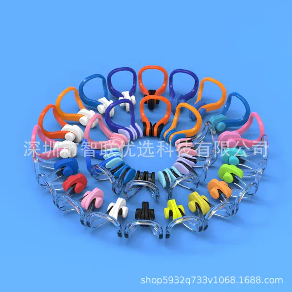 Cross-Border Preferred Swimming Nose Clip Multi-Color Style Silicone Clip Swimming Auxiliary Equipment Bulk Manufacturer Direct Supply
