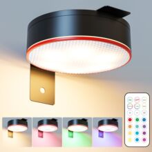 跨境电池布线室内墙壁灯壁挂式射灯智能led人体感应遥控照画家居