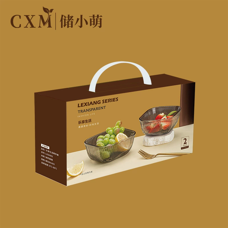 Стеклянная чаша для открытия мероприятия Подарки для продвижения вертикальной стеклянной чаши для домашнего стакана для воды Десерт для салатницы набор из двух частей