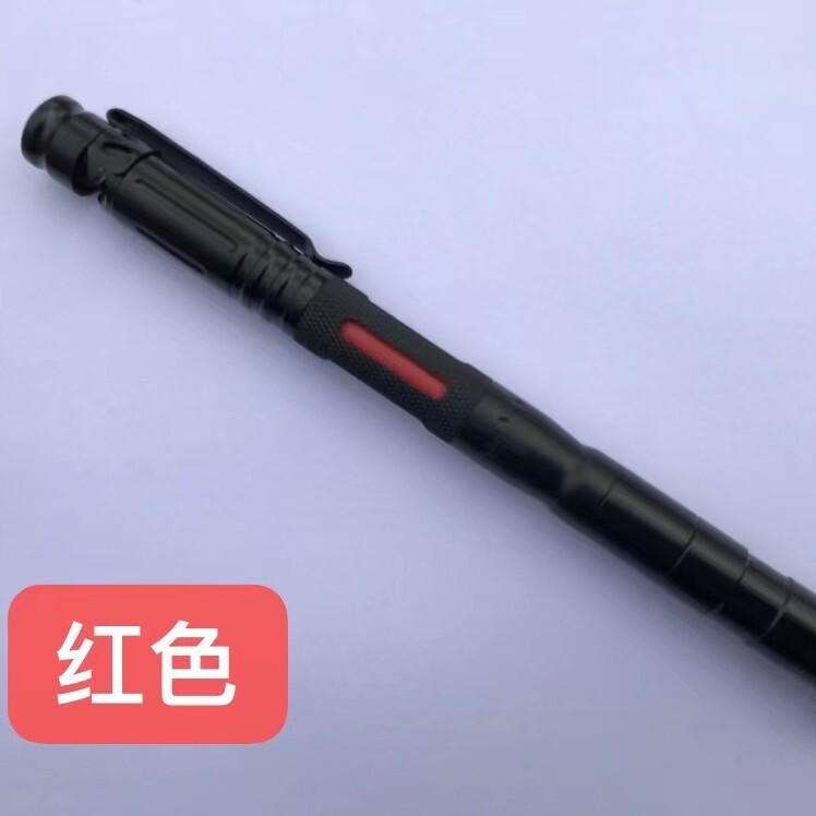 Q アルミニウム合金 7 イン 1 機能ブラックテクノロジーペンハイテクペン自己防衛クール抗オオカミ変装多機能レギュラー|undefined