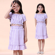童装女童夏季新款女孩韩版半身裙中大儿童洋气裙子两件套代发