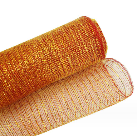 빨간색 PP+노란색 PP+반짝이*직경 9cm*26cm 10야드/롤, 직접 촬영 준비 완료