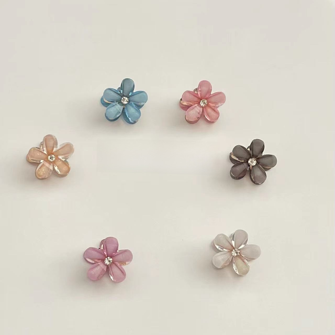 Fermaglio per capelli con frangia di piccole dimensioni 2023 nuovo fermaglio laterale con fiore di cristallo Corea del Sud mini fermaglio per capelli temperamento celebrità di Internet accessori per capelli_voghion.com