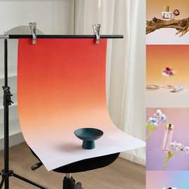 双面渐变背景纸原创拍照背景板化妆护肤品果汁静物产品摄影拍摄