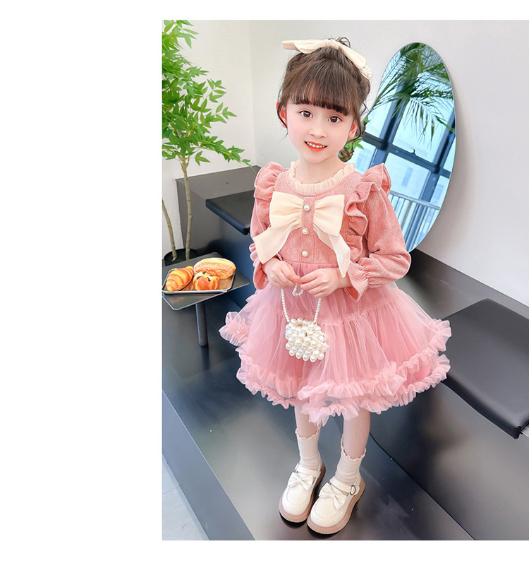 Princess 2023 Nieuwe modieuze baby-gezwollen herfst- en winterkinderjurk voor kleine meisjes_voghion.com