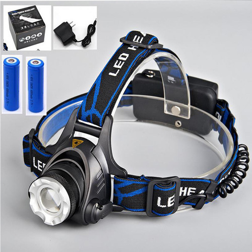 LED strong light t6 headlight super bright telescopic night fishing induction charging bicycle outdoor USB charging home headlight