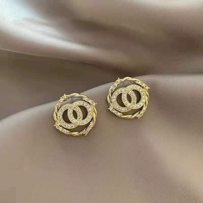 Серьги с цирконом, брелок, образец серебра 925, корейский стиль, микро-инкрустация
