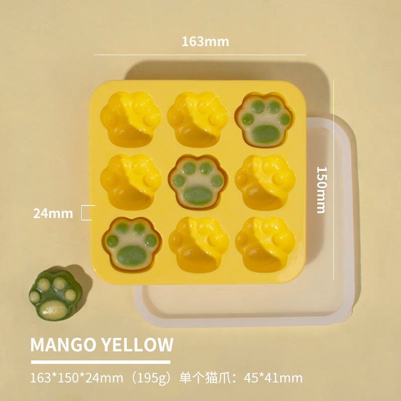 ドゥモの新作猫爪型製氷皿、ベビーシリコン製食品保存容器、鮮度保持密封冷凍ボックス、キュートなデザイン