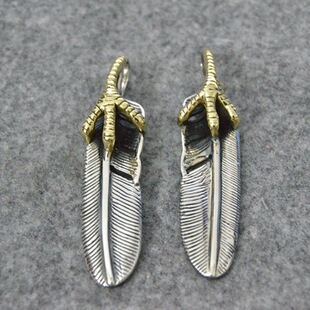 Dj Hairstylist Trendy Accessories Takahashi Goro Goro S Eagle Claw Feather Pendant Retro Personalized Necklace Pendant