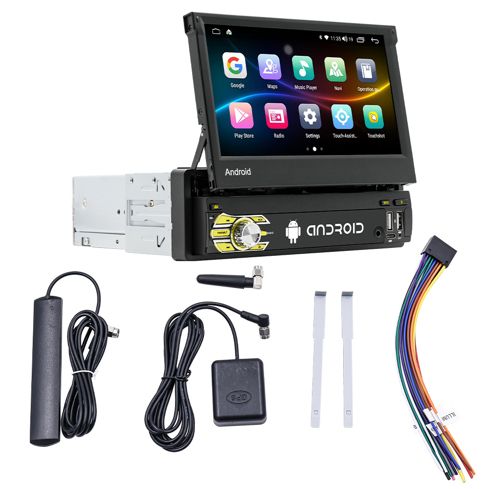 7 pulgadas de una sola pantalla telescópica navegación de automóviles Android Fang Yitong ocho núcleos de alta definición imagen de marcha atrás máquina de control central