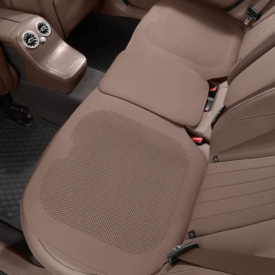 Universal seat cover Single-Piece Seat Cushion, Non-Slip Nappa Leather - nappa-leather-chestnut-brown-rear-seat-cushion-1-piece-5250