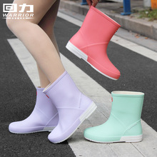 上海回力雨鞋013女士款短筒雨靴防滑外穿耐磨塑胶时尚水鞋批发