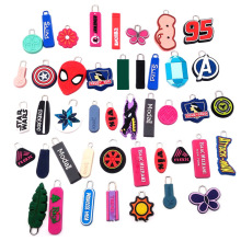 滴塑logo定制拉链头pvc软胶拉头拉片拉尾绳拉链配件拉锁头拉坠牌