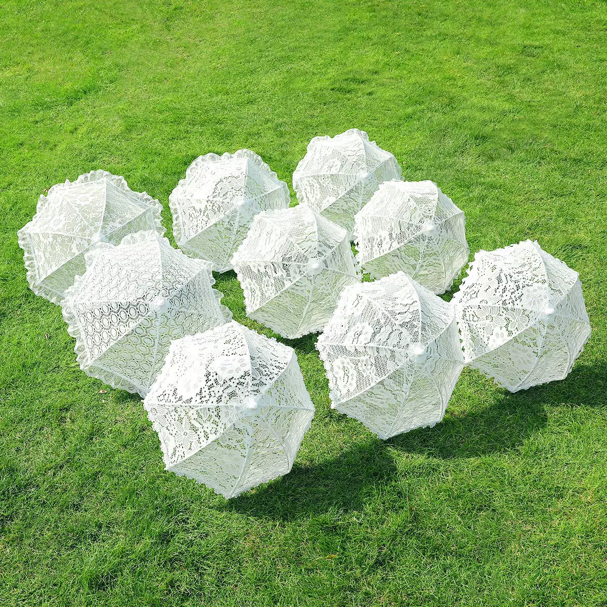 白色蕾丝伞外贸热销镂空花纹宫廷伞小号舞蹈伞儿童摄影洛丽塔洋伞